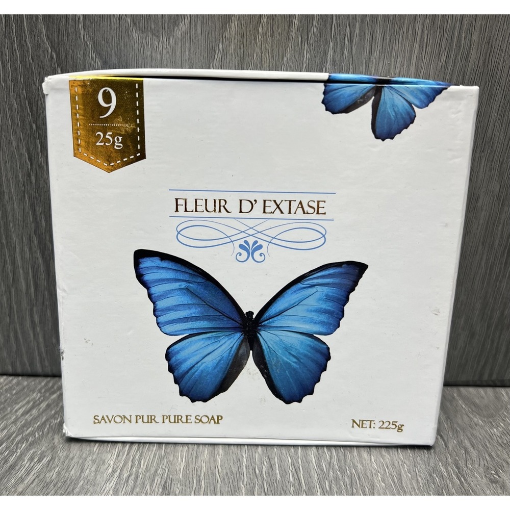 Fleur D' Extase French Triple Milled Soap Set‎ 9 x 25g Bars Ecstasy Soap